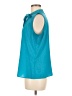Calvin Klein Solid Teal Sleeveless Blouse Size M - photo 5