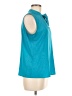 Calvin Klein Solid Teal Sleeveless Blouse Size M - photo 4