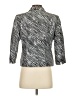 Le Suit 100% Polyester Stripes Gray Blazer Size 4 (petite) - photo 2