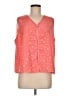 Maggie Lawrence 100% Polyester Orange Sleeveless Blouse Size M - photo 1
