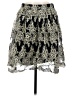 Buttons 100% Polyester Paisley Silver Casual Skirt Size S - photo 1