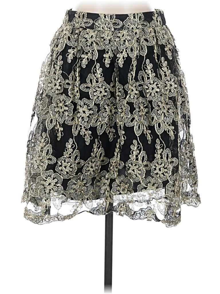 Pre-owned Buttons Casual Skirt In Silver