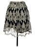 Buttons 100% Polyester Paisley Silver Casual Skirt Size S - photo 2
