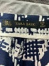Zara Basic Houndstooth Blue Dress Pants Size L - photo 7