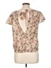 Unbranded 100% Polyester Tan Short Sleeve Blouse Size L - photo 2