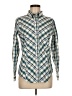 Coldwater Creek Argyle Teal Long Sleeve Button-Down Shirt Size M (estimated) - photo 1