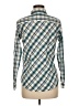 Coldwater Creek Argyle Teal Long Sleeve Button-Down Shirt Size M (estimated) - photo 2
