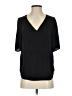 Kaari Blue Black Short Sleeve Blouse Size XS - photo 1