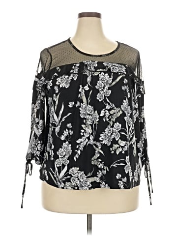 Unique Spectrum 3/4 Sleeve Blouse (view 1)