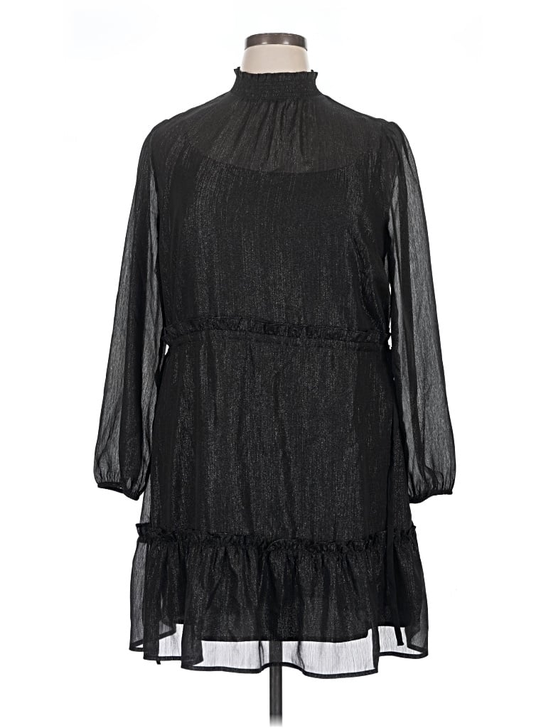 Ann Taylor Loft Casual Dress In Black