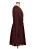 Express 100% Polyester Solid Burgundy Casual Dress Size S - photo 4