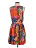 Eliot 100% Polyester Tropical Orange Casual Dress Size 2 - photo 2