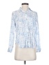 Rails Print Blue Long Sleeve Blouse Size XS - photo 1