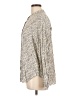 Max Studio 100% Rayon Tweed Ivory Long Sleeve Blouse Size L - photo 5