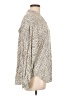 Max Studio 100% Rayon Tweed Ivory Long Sleeve Blouse Size L - photo 4