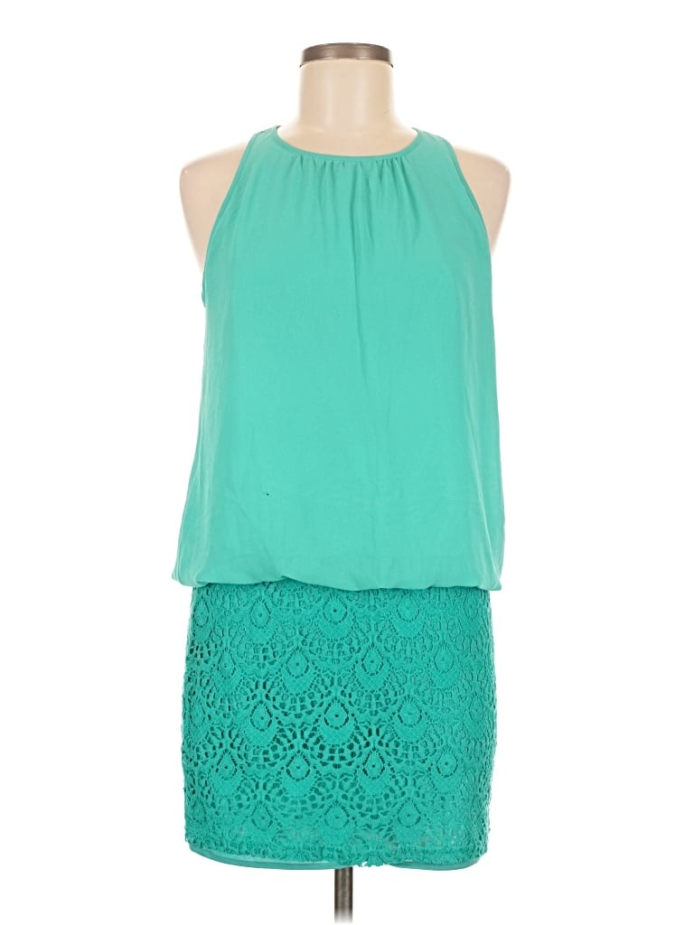 Pre-owned Naked Zebra Cocktail Dress In Blue