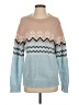 Maurices 100% Polyester Chevron-herringbone Blue Pullover Sweater Size S - photo 1