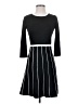 Spense Stripes Black Casual Dress Size S (petite) - photo 1