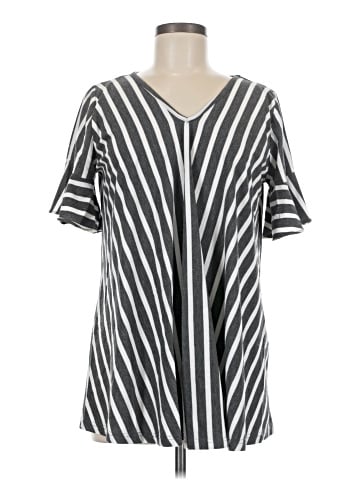 Tickled Teal Short Sleeve Top (view 1)