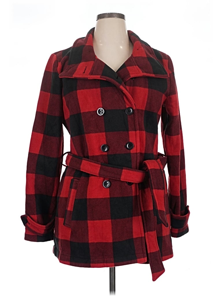 Pre-owned Assorted Brands Coat In Red