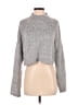 Express Metallic Gray Turtleneck Sweater Size S - photo 1