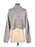 Express Metallic Gray Turtleneck Sweater Size S - photo 2
