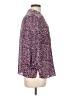 Chaps 100% Polyester Purple 3/4 Sleeve Blouse Size L (petite) - photo 4