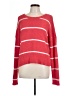 Moral Fiber 100% Polyester Stripes Red Pullover Sweater Size L - photo 1
