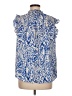 Maison d' Amelie 100% Polyester Blue Sleeveless Blouse Size M - photo 2