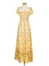 Shein 100% Polyester Yellow Casual Dress Size XS - photo 2