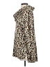 Gibson Animal Print Brown Long Sleeve Blouse Size S - photo 5