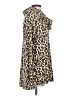 Gibson Animal Print Brown Long Sleeve Blouse Size S - photo 4
