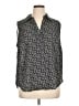 MICHAEL Michael Kors 100% Polyester Print Black Sleeveless Blouse Size 1X - photo 1