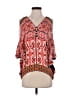 Hale Bob Red 3/4 Sleeve Blouse Size XS - photo 1