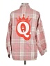 Two to Five Designs Plaid Pink 3/4 Sleeve Button-Down Shirt Size M - photo 2