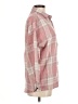 Two to Five Designs Plaid Pink 3/4 Sleeve Button-Down Shirt Size M - photo 4
