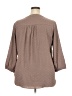 Xclusiv Polka Dots Brown 3/4 Sleeve Blouse Size XXL - photo 2