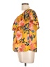 Lily White Yellow Short Sleeve Blouse Size L - photo 5