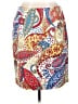 Talbots Paisley Red Casual Skirt Size 16W - photo 1