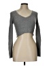 Forever 21 Gray Long Sleeve Top Size L - photo 1