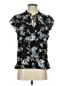 Tamara H. 100% Polyester Black Short Sleeve Blouse Size S - photo 1