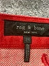 Rag & Bone Red Denim Skirt Size 24 waist - photo 3