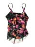 Assorted Brands Floral Black Pink Swimsuit Top Size 8 - photo 1