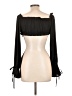Forever 21 Black Long Sleeve Blouse Size L - photo 2