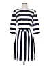 Gianni Bini 100% Polyester Stripes Blue Casual Dress Size S - photo 1