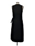Express 100% Polyester Solid Black Casual Dress Size L - photo 2