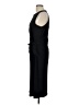 Express 100% Polyester Solid Black Casual Dress Size L - photo 5