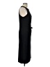 Express 100% Polyester Solid Black Casual Dress Size L - photo 4