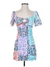 Primark 100% Viscose Print Blue Cocktail Dress Size 2 - photo 1