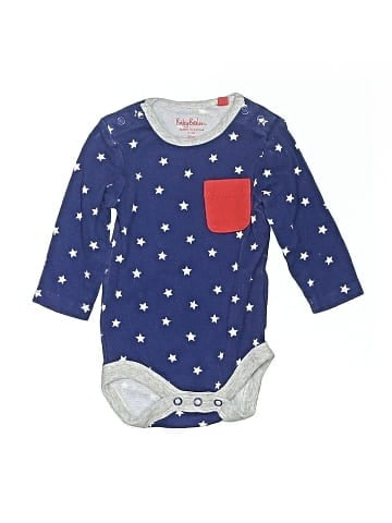 Baby Boden Long Sleeve Onesie (view 1)